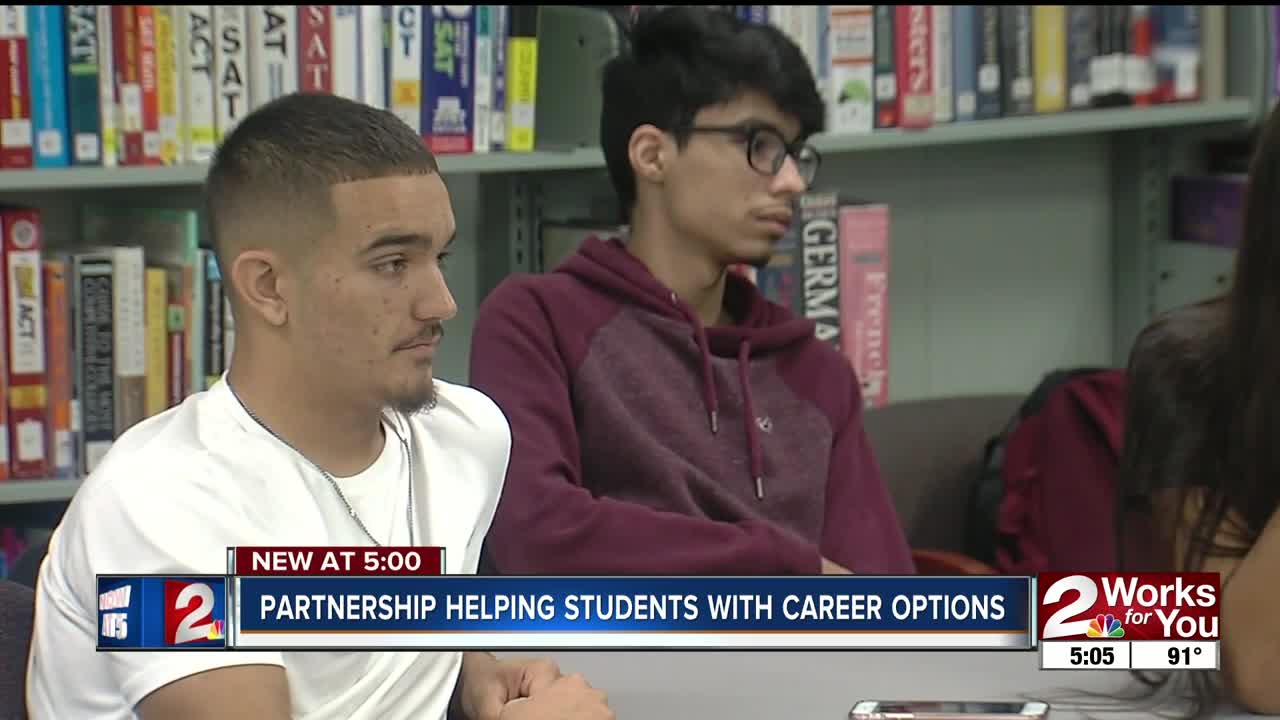 Partnership helping students with career options