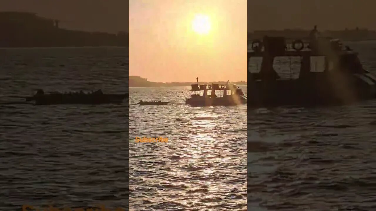 Beautiful sunset Seaview #goa #viral #shorts #shortvideo #youtubeshorts #boat #nature #goatourism