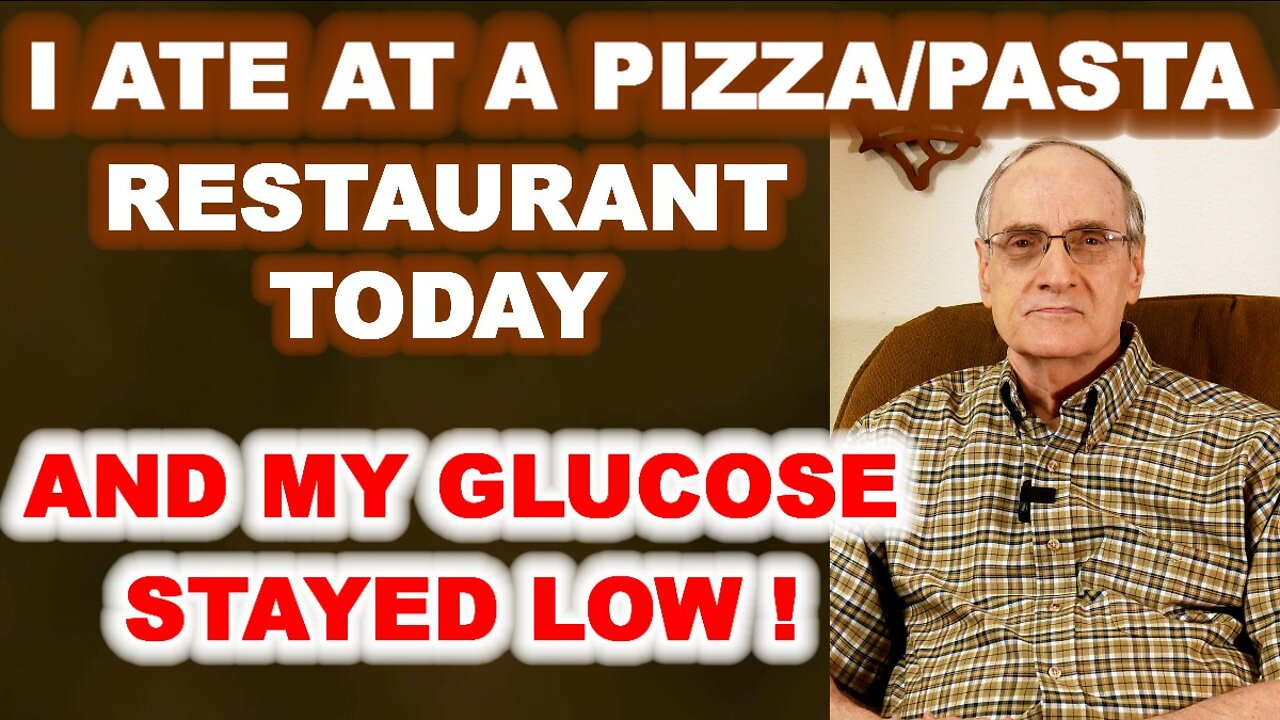 I Ate at a Pizza & Pasta Restaurant & Kept Glucose Low!