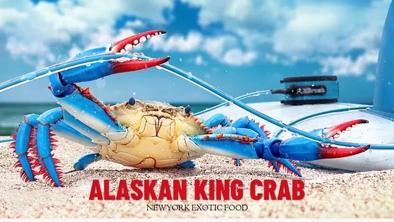 GIANT ALASKAN KING CRAB + LEMONGRASS BEEF STEAK NYC Food