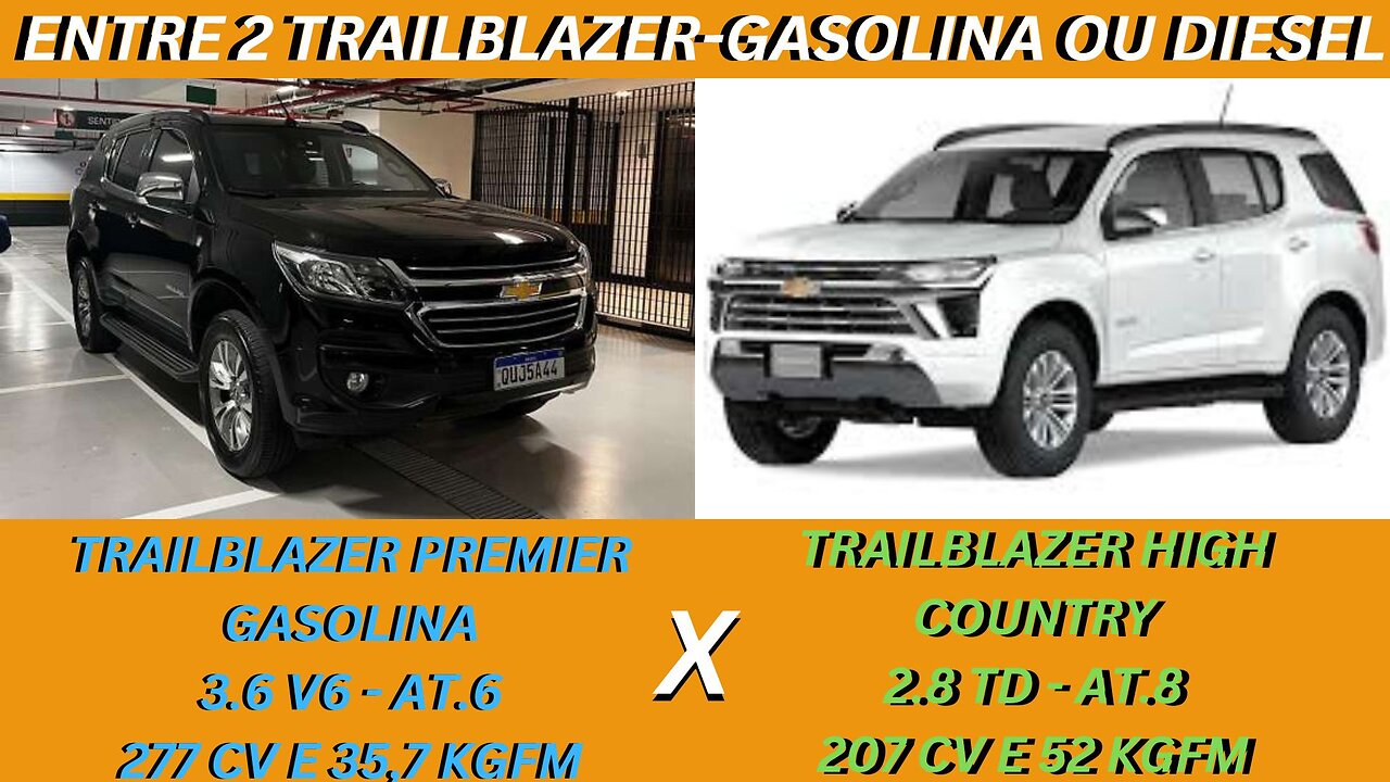 ENTRE 2 CARROS - GM TRAILBLAZER USADA OU GM TRAILBLAZER ZERO KM - SÓ NÃO É PRA QUALQUER UM.