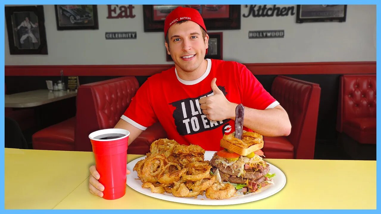 SO MANY ONION RINGS! NO FRILL'S TERMINATOR BURGER CHALLENGE IN UTAH!