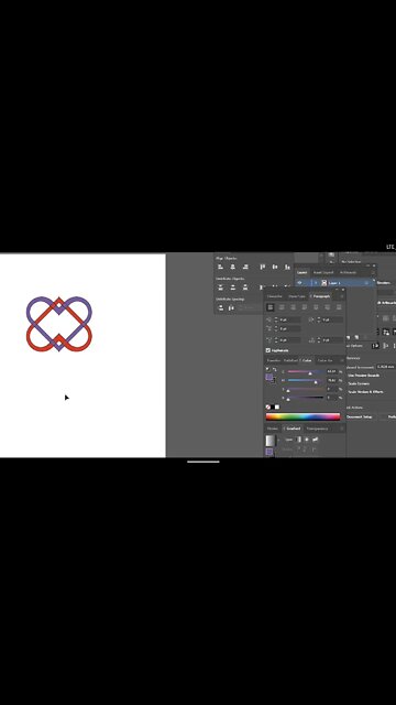 How to make Heart ❤️ Shape Logo Design | Adobe Illustrator full video in YouTube #graphicdesigner