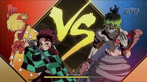 Tanjiro (Entertainment District) and Zenitsu (Entertainment District) Vs. Gyutaro - VERY HARD CPU