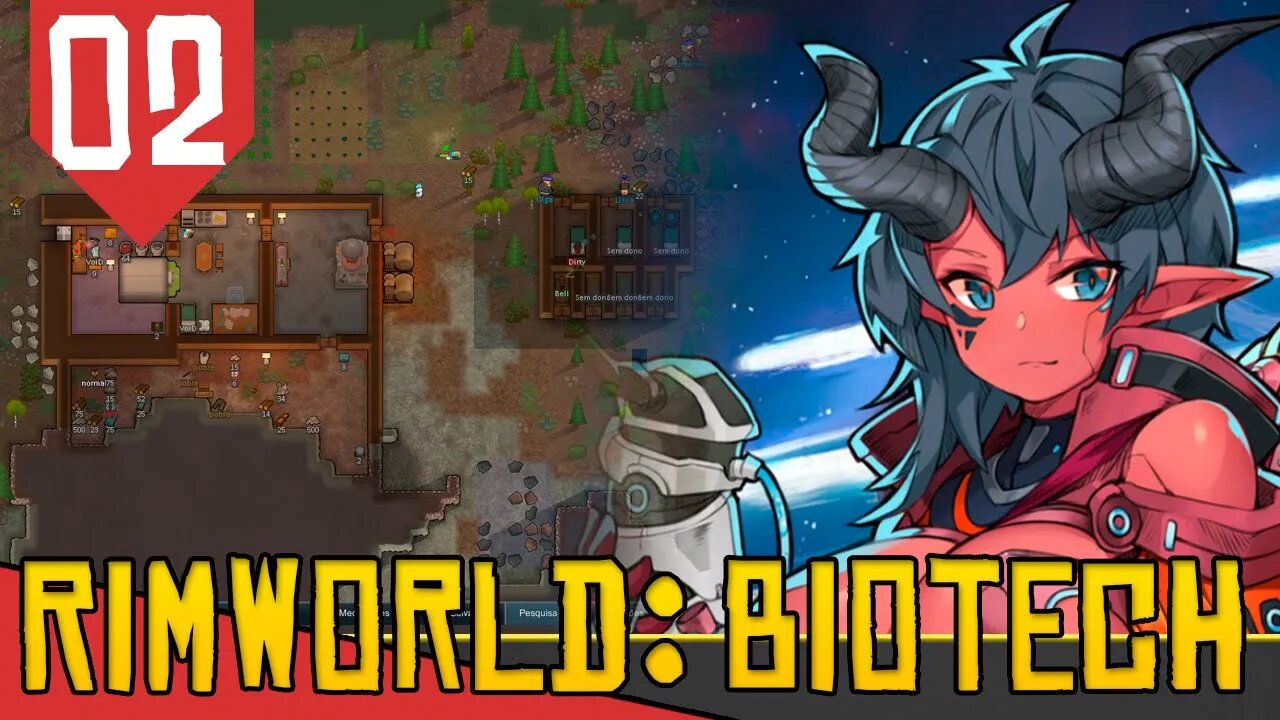 Vieram PERTURBAR Minha PAZ - Rimworld Biotech #02 [Série Gameplay PT-BR]