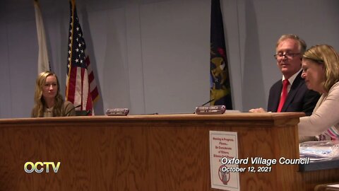 Oxford Village Council 10-12-21