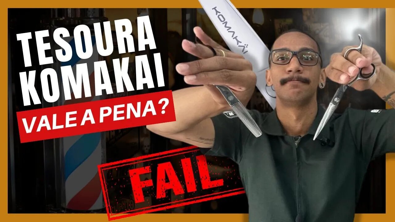 TESOURA DE BARBEIRO PROFISSIONAL KOMAKAI VALE A PENA?