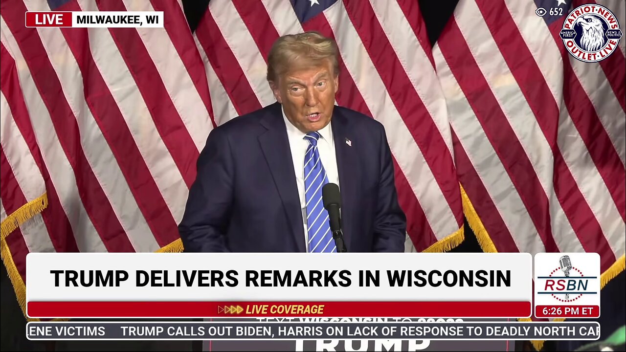 LIVE REPLAY: Trump Delivers Remarks in Milwaukee, WI. | 10-01-2024