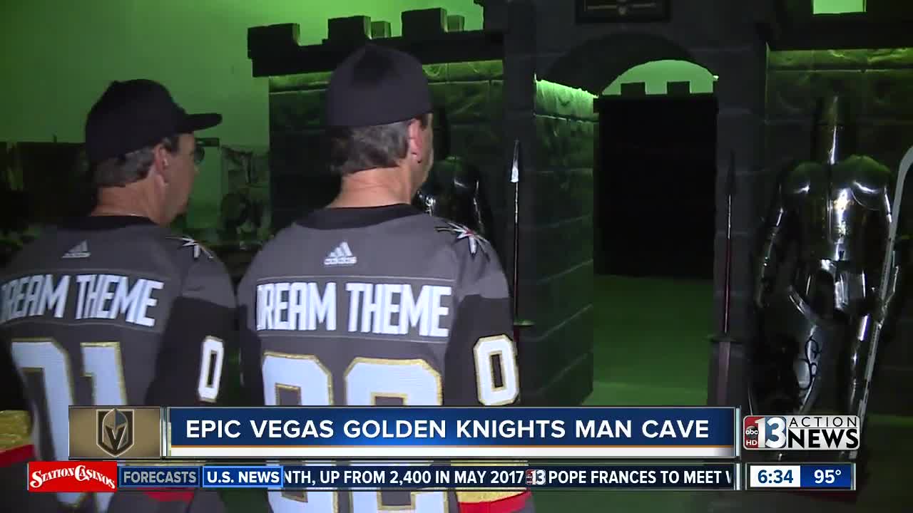 Twins create Vegas Golden Knights man cave
