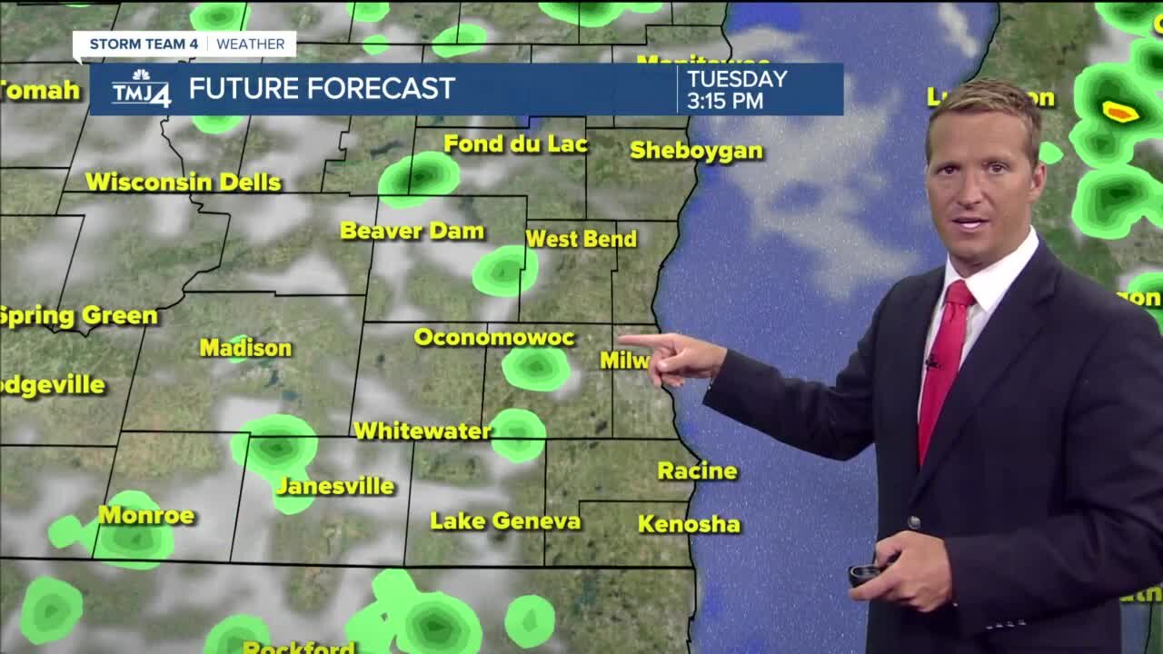 Increase in humidity, scattered showers in store for Monday