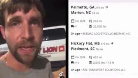 Trucker is ASTONISHED by lack of loads heading into North Carolina — Hurricane Helene