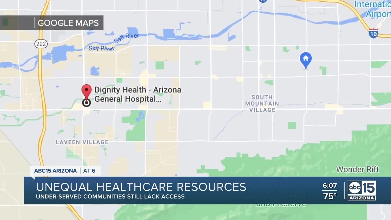 Unequal healthcare resources in Arizona