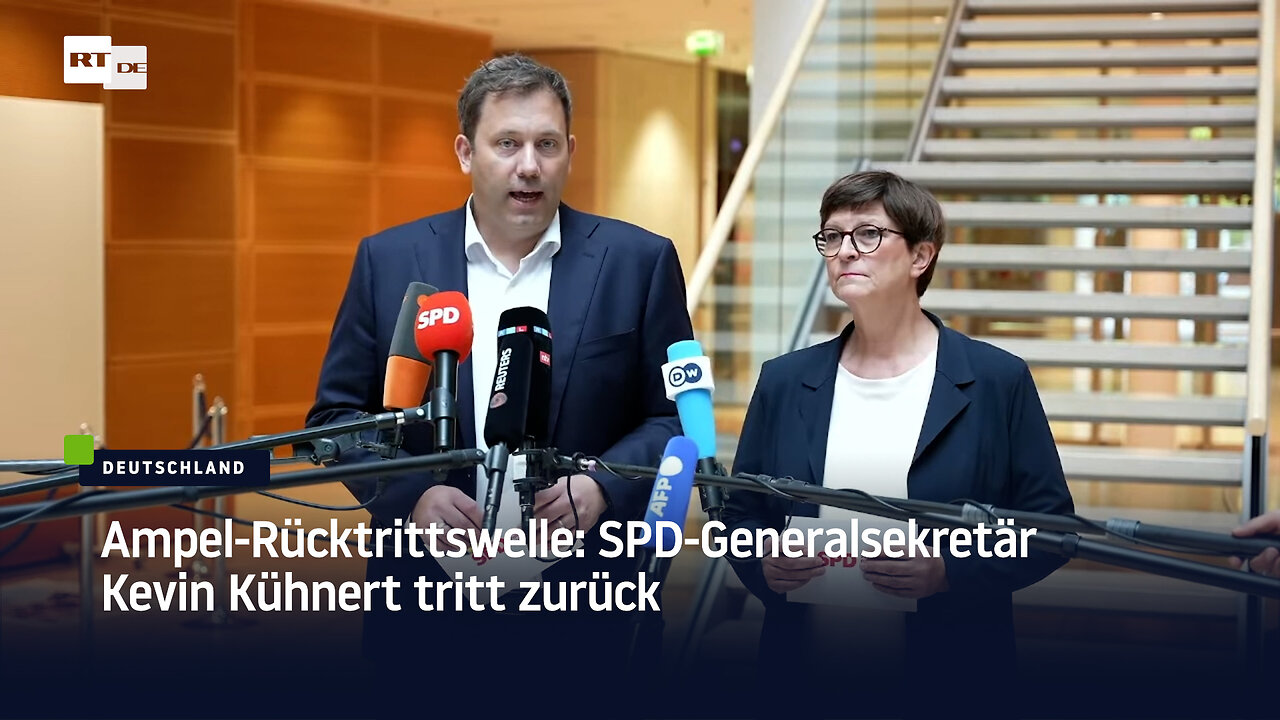 Ampel-Rücktrittswelle: SPD-Generalsekretär Kevin Kühnert tritt zurück