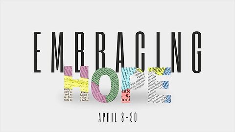 Sunday April 30, 9:30 AM Service