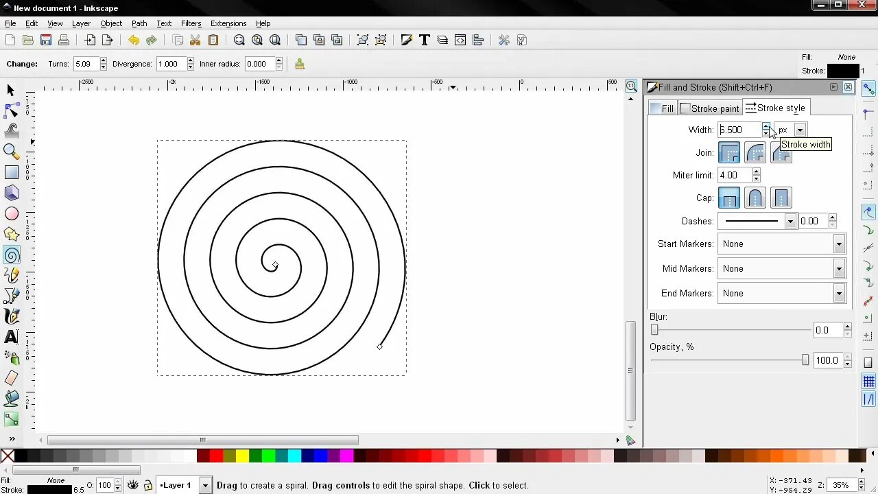 Create Spirals - Inkscape Beginners' Guide ep13