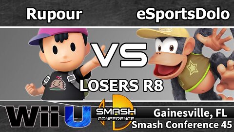 Rupour (Ness) vs. eSportsDolo (Diddy) - SSB4 Losers R8 - SC45