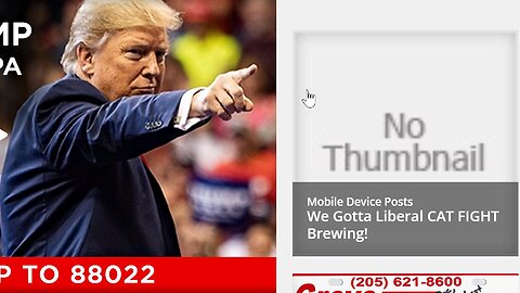 WordPress Blocking Trump Assassination Photo