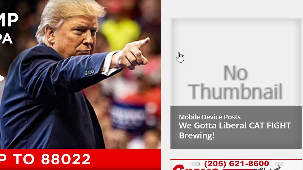 WordPress Blocking Trump Assassination Photo