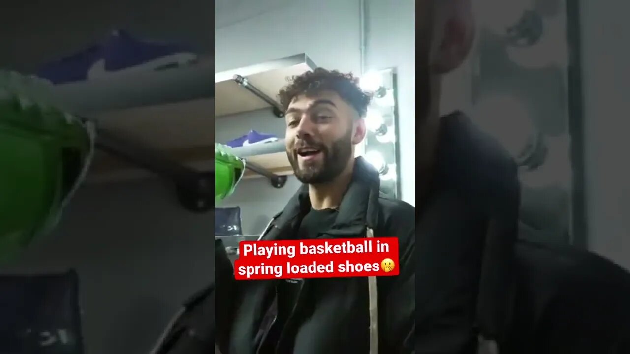 Playing in BANNED SPRING LOADED SHOES😮