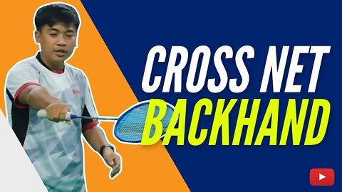 Cross Net Backhand Badminton Tutorial featuring Fikri fazrin - Indonesian with English Subtitles