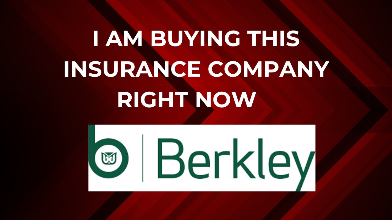 I am buying this insurance company right now | WRB stock