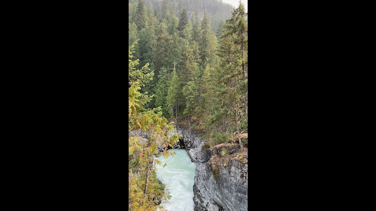 Breathtaking waterfall and stunning rock formations