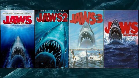 JAWS, JAWS 2, JAWS 3 & JAWS 4 - ALL FOUR MOVIE TRAILERS (FULL MOVIES For Private Viewing Only)