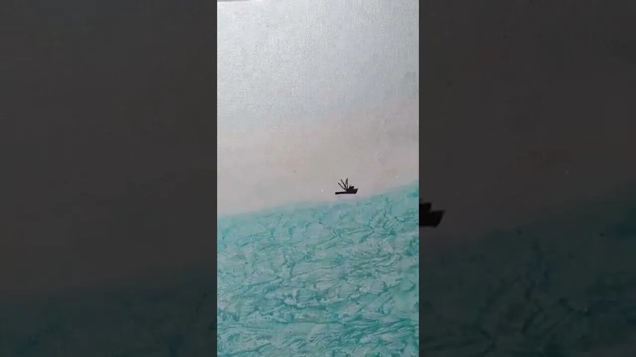 Mobile Art Gallery. Fishing Boat. Latest Painting.