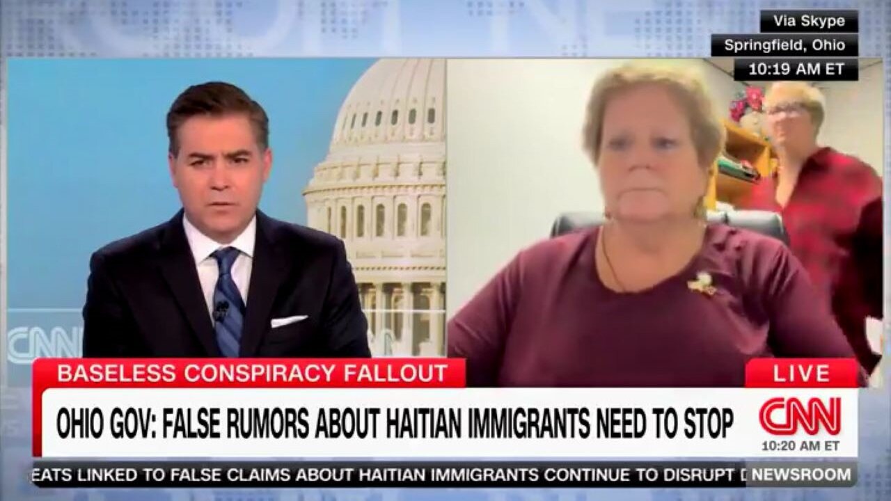 Springfield, Ohio Woman Talking About 'All Our Immigration Friends' Bullies Someone Out Of Frame