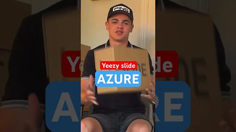 YEEZY slide AZURE - check out the full DAY in the LIFE on my CHANNEL!!