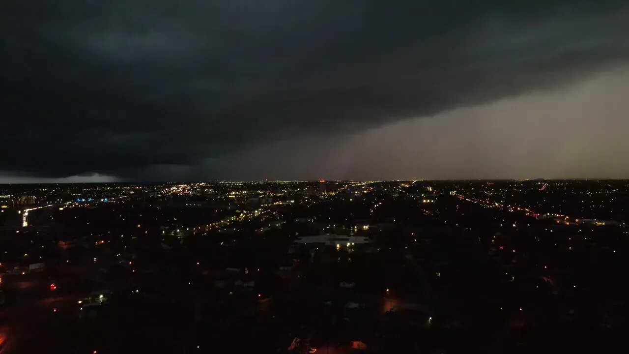 Thunderstorm - 03/21/2022 - Raw drone footage