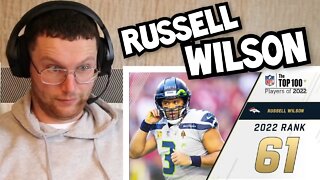 Rugby Player Reacts to RUSSELL WILSON (Denver Broncos, QB) #61 NFL Top 100 Players in 2022