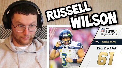 Rugby Player Reacts to RUSSELL WILSON (Denver Broncos, QB) #61 NFL Top 100 Players in 2022