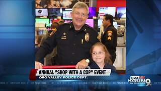 Students take part in shop with a cop with Oro Valley Police