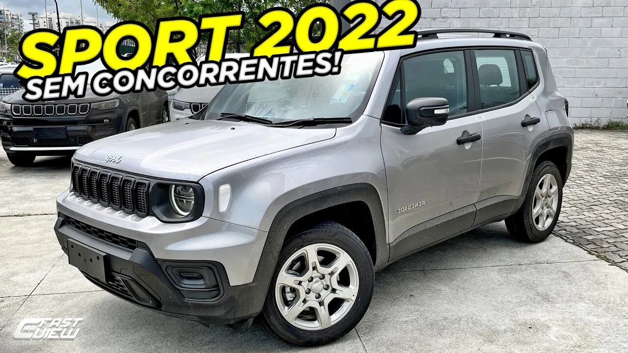 NOVO JEEP RENEGADE SPORT 1.3 TURBO FLEX 2022 É O SUV MAIS BARATO E POTENTE DA CATEGORIA!