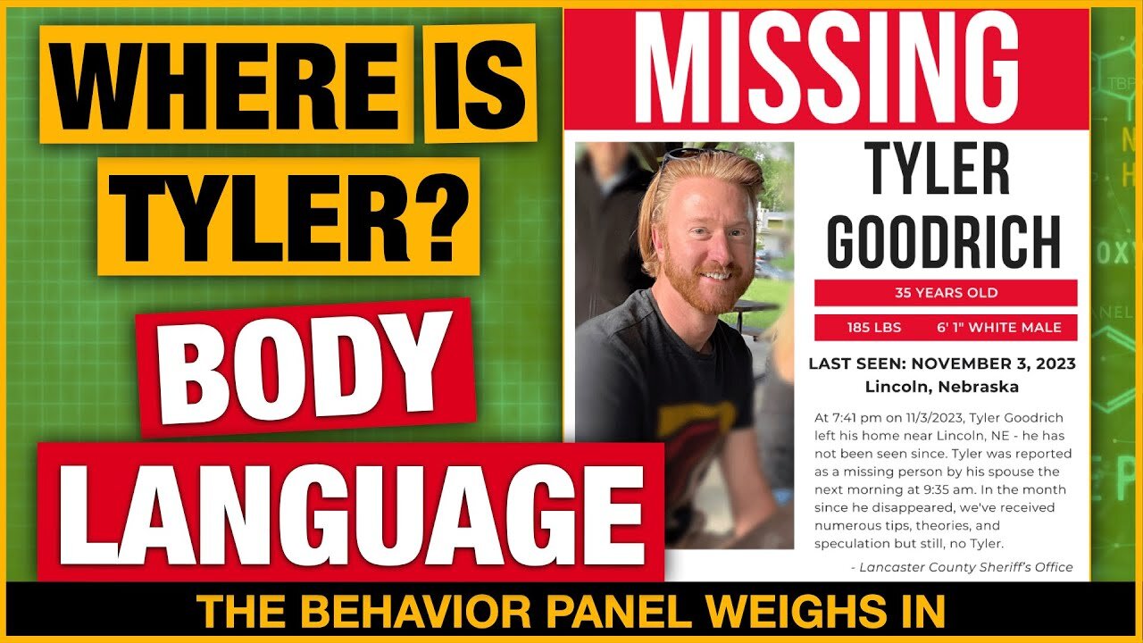 ⚠️Missing Person Tyler Goodrich: Body Language Clues Deepen the Mystery