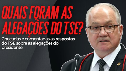 Chequei as respostas do TSE sobre as alegações do presidente. Confira!