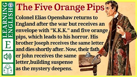 english story for listening ⭐ Level 1 – The Five Orange Pips | WooEnglish