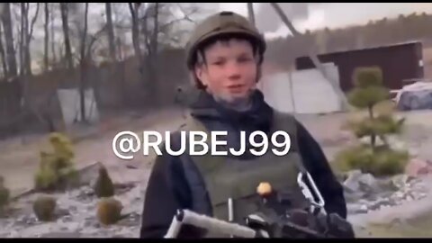 A 14 year-old child soldier of the Right Sector/Pravy Sector militia