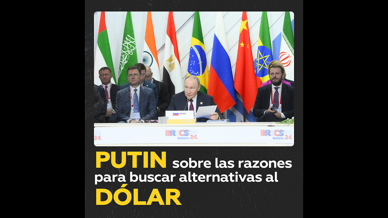 Putin: “El dólar se utiliza como arma, es un gran error”