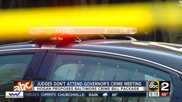 Governor Hogan to hold meeting on crime spike in Baltimore