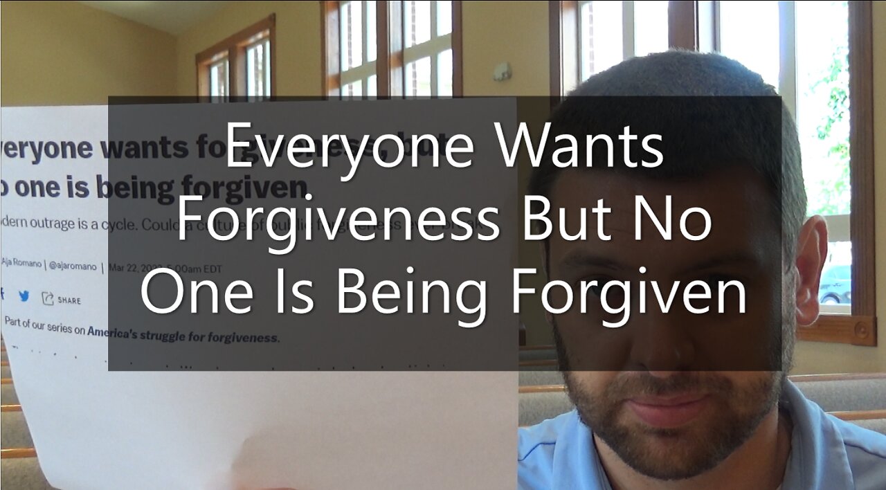 Everyone Wants Forgiveness But No One Is Being Forgiven