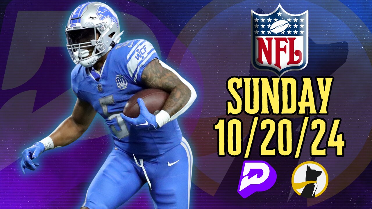 🏈 #UNDERDOGFANTASY | #PRIZEPICKS | BEST #NFL PLAYER PROPS FOR SUNDAY | 10/20/24 | #FOOTBALL | TODAY