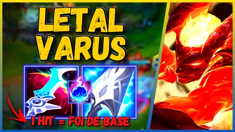 VARUS COM BUILD CHINESA DE POKE (LETALIDADE) VOLTOU A FICAR FORTE NO META | RUNA COMETA ARCANO + BUILD ECLIPSE | LEAGUE OF LEGENDS