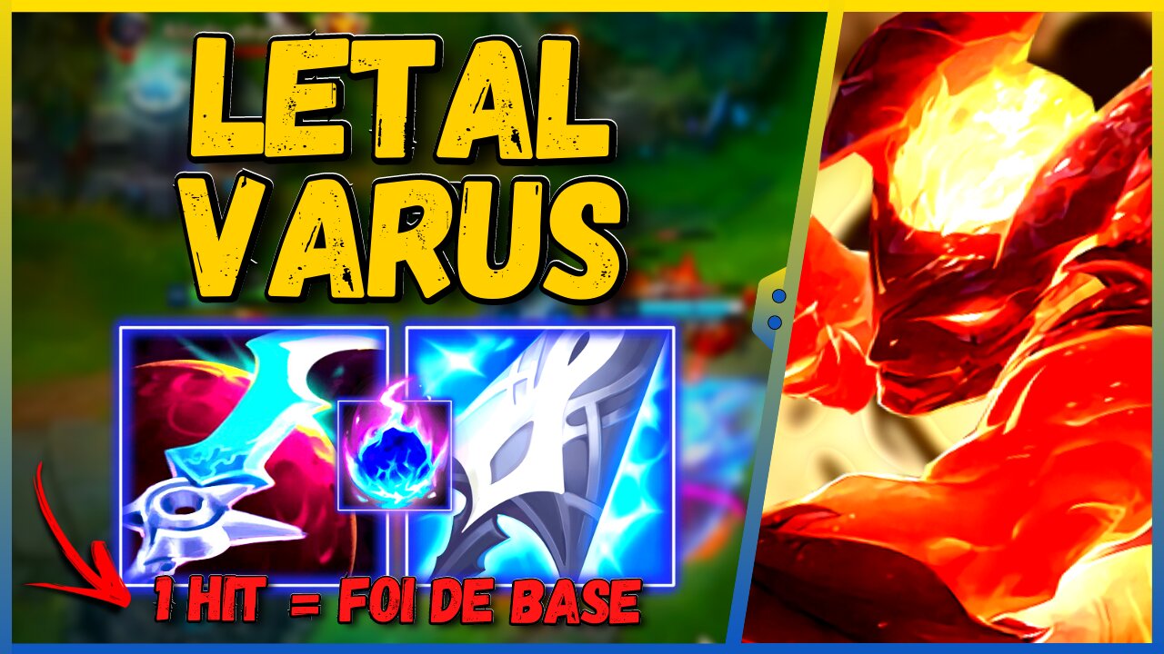 VARUS COM BUILD CHINESA DE POKE (LETALIDADE) VOLTOU A FICAR FORTE NO META | RUNA COMETA ARCANO + BUILD ECLIPSE | LEAGUE OF LEGENDS