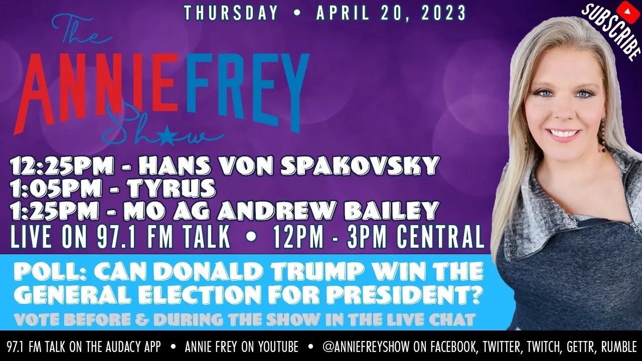 Biden Whistleblower, Presidential Election, Puppy Love • Annie Frey Show 4/20/23