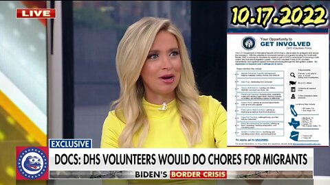 DHS report on volunteers doing chores for illegal immigrants