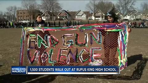 'This can't end here': Rufus King students say gun debate must continue after walkouts