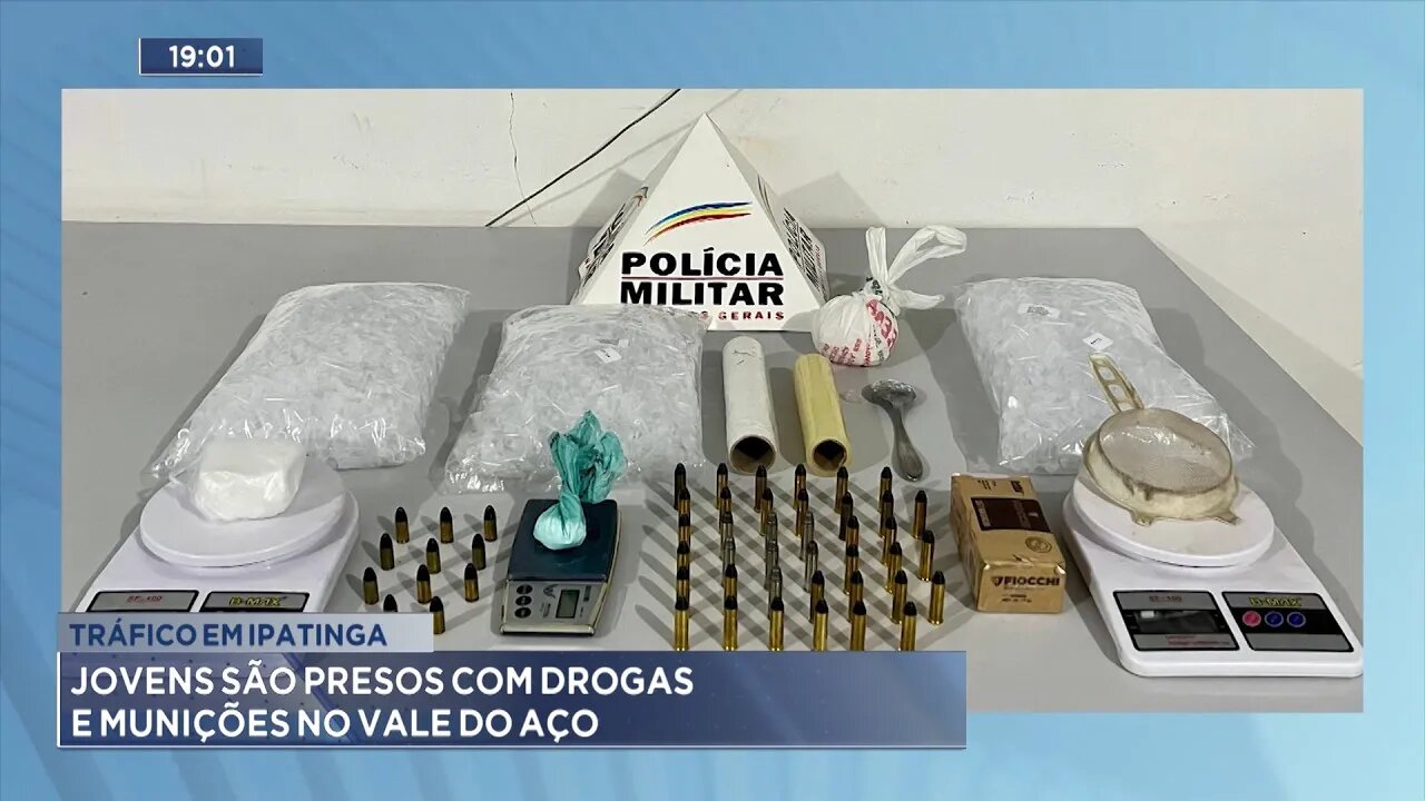 Tráfico em Ipatinga: Jovens são Presos com Drogas e Munições no Vale do Aço.