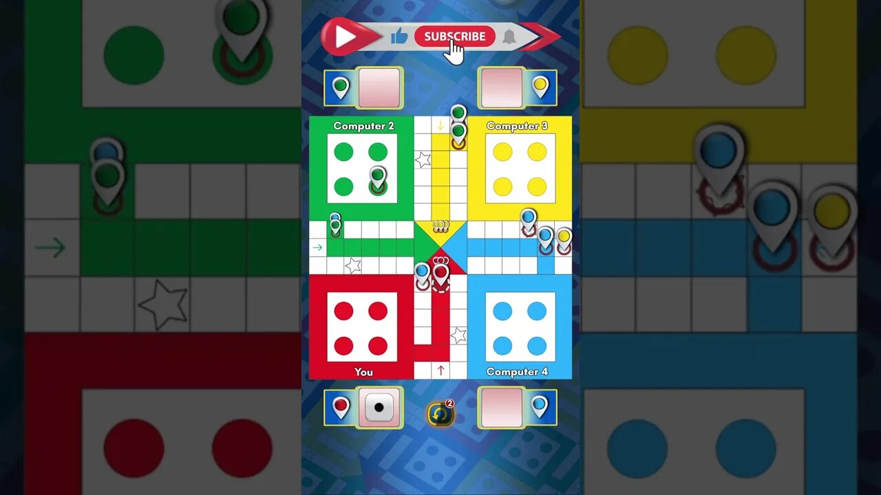 Ludo game in 4 players | #shorts #short